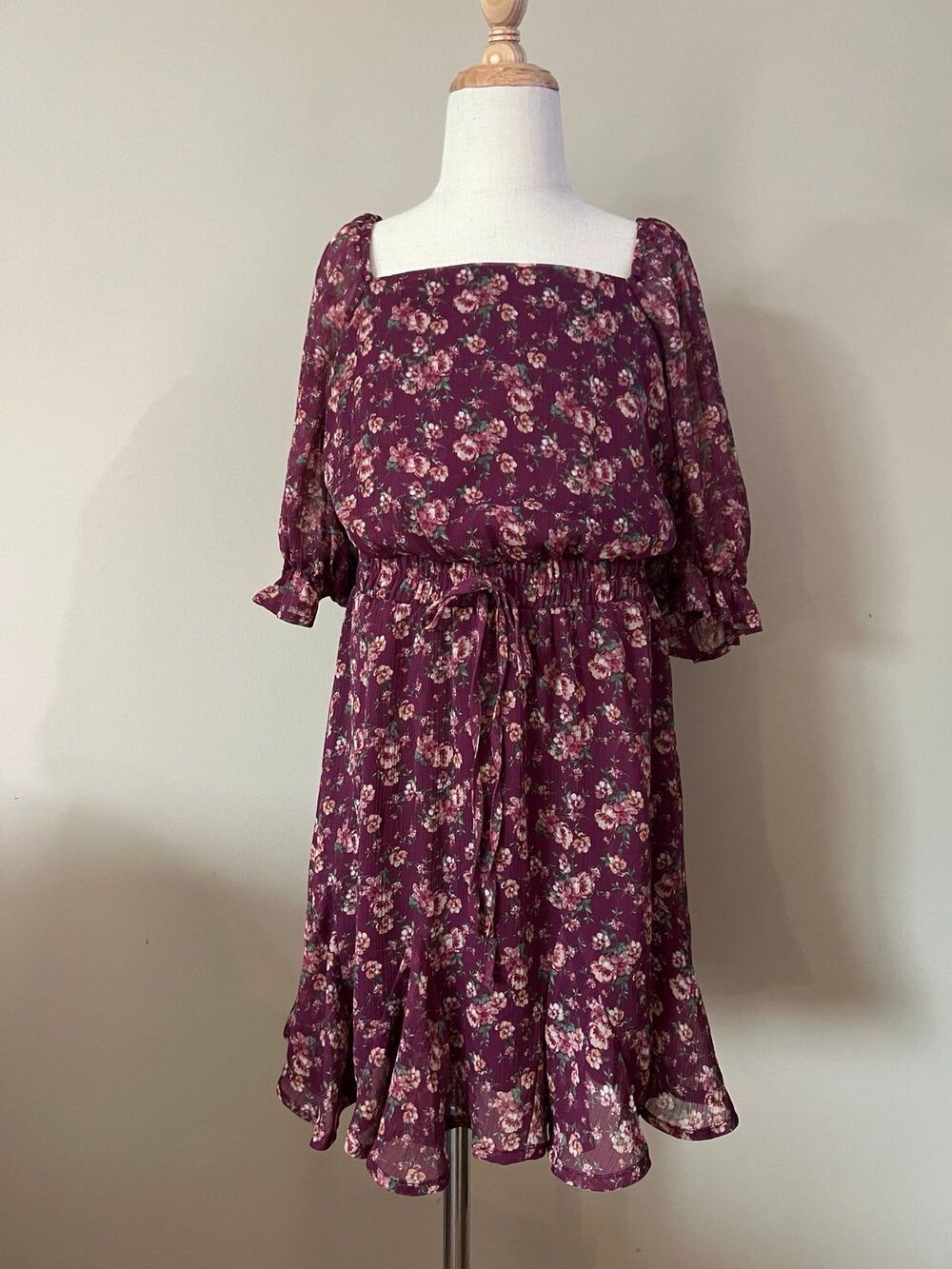 Girls Purple Plum Prairie Dress by Trixxi Clothing Company sz XXS